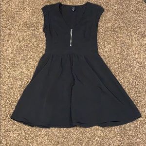 Black Mini No Sleeve Dress